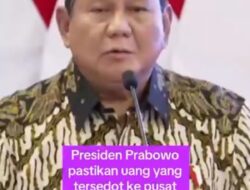 Prabowo Sebut Makan Bergizi Gratis Edarkan Rp 8 Miliar Per Tahun Setiap Desa.