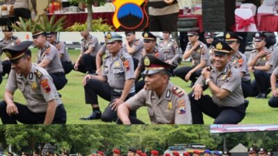 Sebanyak 72 Personel Polres Kendal Terima Kenaikan Pangkat