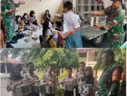 Babinsa Koramil 12/Tulis Dampingi Pendistribusian Makan Bergizi Gratis