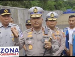 Kakorlantas Irjen Pol Agus Suryo Nugroho dan Dirut Jasaraharja Survei Jalur Cipularang