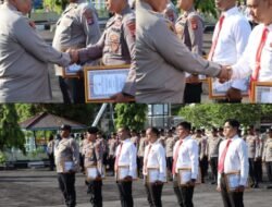 Apresiasi Kinerja Kesatuan, Kapolresta Palangka Raya Beri Penghargaan 7 Personel Berprestasi