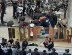 Tim Sparta Polresta Surakarta Amankan 9 Anggota Perguruan Silat Usai Konvoi dan Geber Motor di Jalan Raya