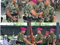 Kolonel Marinir Ena Sulaksana Resmi Pimpinan Prajurit Petarung Pasmar 1