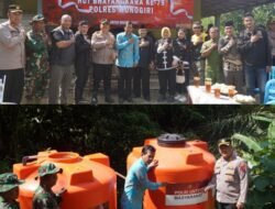 Menjelang Peringati HUT Bhayangkara ke-79, Polres Wonogiri Salurkan Bantuan Sarana Air Bersih ke Warga Dusun Kembang
