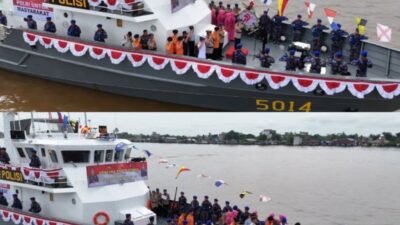 Kenang Jasa Pahlawan Gugur di Perairan, Polda Kalteng Gelar Upacara Tabur Bunga Hari Bhayangkara ke-79 di Kapuas