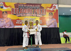 Kembali, Polres Ngawi Raih Juara 1 Beladiri Polri Kapolda Jatim Cup 2025