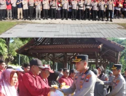Polresta Banyuwangi Gelar Bakti Soisal dengan Salurkan 1.500 Paket Sembako Jelang Hari Bhayangkara ke-79