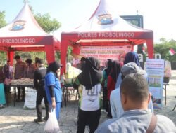 Polres Probolinggo bersama Bulog Gelar Pasar Murah di Hari Juang Polri Siapkan 44 Ton Beras