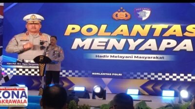 Polantas Menyapa Warnai Dieng Culture Festival, Pesan Kakorlantas: Selamat di Jalan, Selamat di Rumah