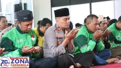 Polres Banjarnegara Bersama Pengemudi Ojol Gelar Doa Bersama*