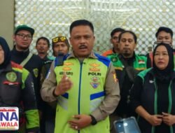 Polantas Menyapa Bersama Komunitas Ojek Online, Kakorlantas Ingatkan Keselamatan di Jalan Utama