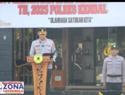 Polres Kendal Gelar Upacara Peringatan Hari Olahraga Nasional ke-42