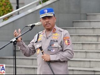 Pimpin Apel Pagi, Kakorlantas Tegaskan Program Polantas Menyapa Cerminan Polisi Lalu Lintas