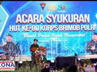 HUT ke-80 Brimob, Kapolri Apresiasi Peran Brimob Dukung Program Pemerintah