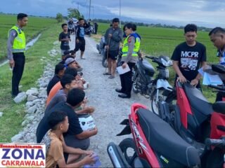 Benar-Benar Miris, Belasan Remaja Balapan Liar Dikukut Tim Gabungan Polres Sragen
