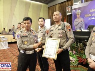 Raih Dua Penghargaan Sekaligus, Satlantas Polres Boyolali Buktikan Kinerja Terbaiknya