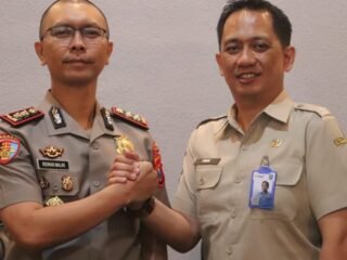 Silaturahmi Kepala UPT PPD Bapenda bersama Kapolres Trenggalek