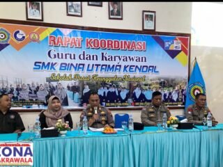 Perkuat Kedisiplinan Siswa, Sat Binmas Polres Kendal Gelar Pembinaan Karakter di SMK Bina Utama