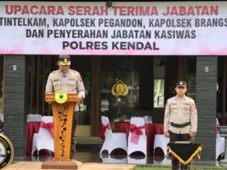 Polres Kendal Gelar Sertijab Kasatintelkam dan Dua Kapolsek, Ini Pesan Kapolres