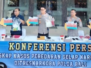 Polda Bali Sita 10 Kg Narkoba Senilai Rp15 Miliar, Tetapkan Lima Tersangka