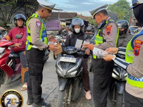 Satlantas Polres Kendal Masifkan Dikmas Lantas di Hari Ketiga Operasi Keselamatan Candi