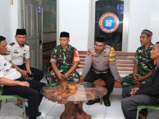 Perkuat Sinergi Keamanan Jelang Lebaran, Koramil dan Polsek Mangunharjo Laksanakan Tilik Sambang ke Lapas I Madiun