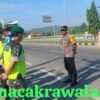 Pastikan Mudik Aman, Kapolsek Weleri Pimpin Gelar Apel Pengamanan di Exit Tol Weleri Kendal