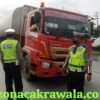 Untuk Kelancaran Arus Balik, Polda Jateng Lakukan Penyekatan Truk Sumbu Tiga di Ujung Tol Kaligawe