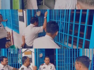 Kalapas Tenggarong Laksanakan Kontrol Keliling, Pastikan Kondisi Hunian Aman dan Kondusif