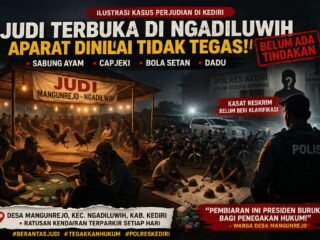 Perjudian Terbuka di Ngadiluwih: Masyarakat Pertanyakan Ketegasan Aparat