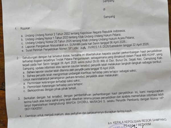 Banjir Laporan, Minim Progres: Dari LP ke-3, Kasus Masih di SP2HP