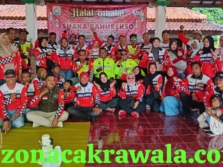 Pererat Silahturahmi Ratusan Anggota Shaka Bahurekso Gelar Touring dan Halal Bihalal ke Obyek Wisata Curugsewu