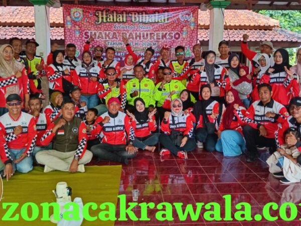 Pererat Silahturahmi Ratusan Anggota Shaka Bahurekso Gelar Touring dan Halal Bihalal ke Obyek Wisata Curugsewu