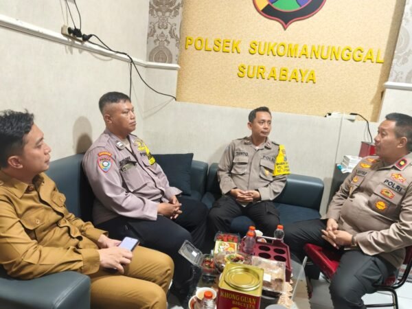 Perkuat Sinergitas Tiga Pilar, Polsek Sukomanunggal Rakor Kamtibmas Deteksi Dini Kerawanan Wilayah