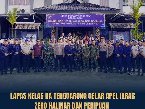 Lapas Kelas IIA Tenggarong Gelar Apel Ikrar Zero Halinar dan Penipuan, Perkuat Komitmen Pemasyarakatan Bersih