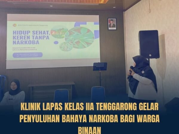 Klinik Lapas Kelas IIA Tenggarong Gelar Penyuluhan Bahaya Narkoba bagi WBP