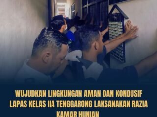 Lapas Tenggarong Gelar Razia Kamar Hunian, Perkuat Deteksi Dini Gangguan Keamanan