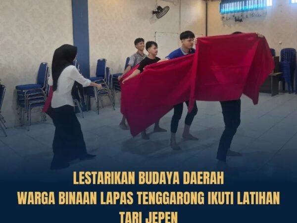 Lestarikan Budaya Daerah, Warga Binaan Lapas Tenggarong Antusias Ikuti Latihan Tari Jepen