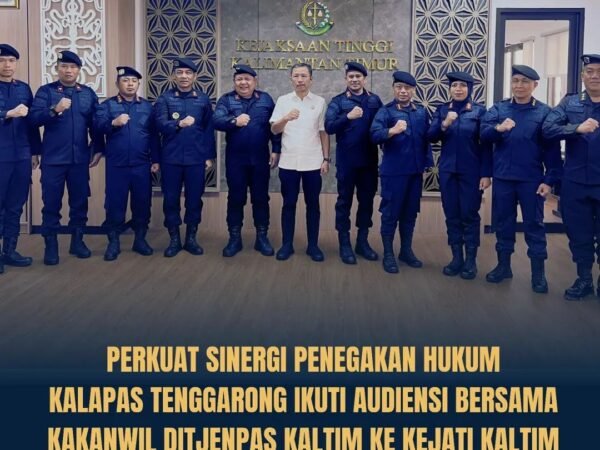 Kalapas Tenggarong Dampingi Kakanwil Ditjenpas Kaltim Audiensi ke Kejati Kaltim Perkuat Sinergi Penegakan Hukum