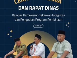 Ceramah Agama dan Rapat Dinas, Kalapas dan KPLP Pamekasan Tekankan Integritas dan Penguatan Program Pembinaan