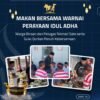 Hangatkan Kebersamaan Iduladha, Warga Binaan dan Petugas Lapas Pamekasan Santap Hidangan Qurban Bersama