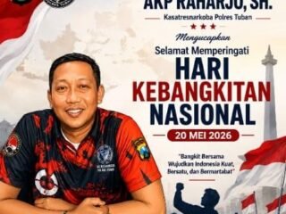 AKP RAHARJO, SH. Kasatresnarkoba Polres Tuban Ajak Generasi Muda Bangkit Lawan Narkoba di Momentum Hari Kebangkitan Nasional 20 Mei 2026
