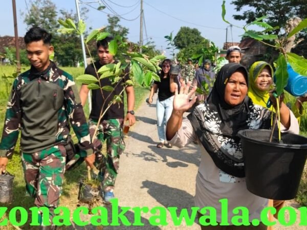 Saat Tangan Emak-Emak dan Prajurit Bersatu Menghijaukan Desa