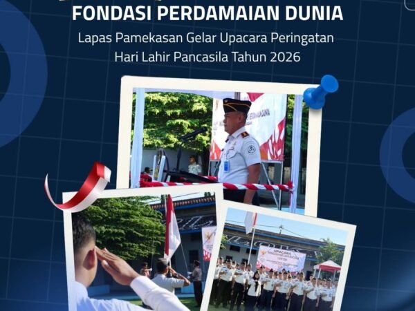 Pancasila Pemersatu Bangsa, Fondasi Perdamaian Dunia: Lapas Pamekasan Gelar Upacara Peringatan Hari Lahir Pancasila Tahun 2026