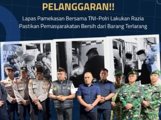 Lapas Kelas IIA Pamekasan Perkuat Keamanan dan Ketertiban Melalui Razia Gabungan Kamar Hunian Warga Binaan