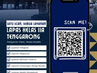 Permudah Akses Layanan, Lapas Kelas IIA Tenggarong Hadirkan QR Code untuk Pelayanan Cepat, Praktis, dan Transparan