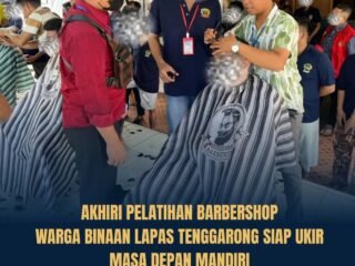 Pelatihan Barbershop Lapas Kelas IIA Tenggarong Resmi Berakhir, Bekali Warga Binaan Keterampilan untuk Masa Depan Mandiri