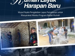 Lapas Pamekasan Gelar Program Bedah Rumah, Wujud Nyata Kepedulian kepada Masyarakat