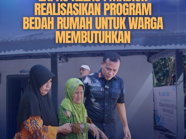 Wujud Kepedulian Sosial, Lapas Kelas I Madiun Realisasikan Program Bedah Rumah untuk Warga Membutuhkan