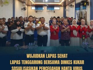 Lapas Kelas IIA Tenggarong Gandeng Dinkes Kukar Sosialisasikan Pencegahan Hanta Virus bagi Warga Binaan